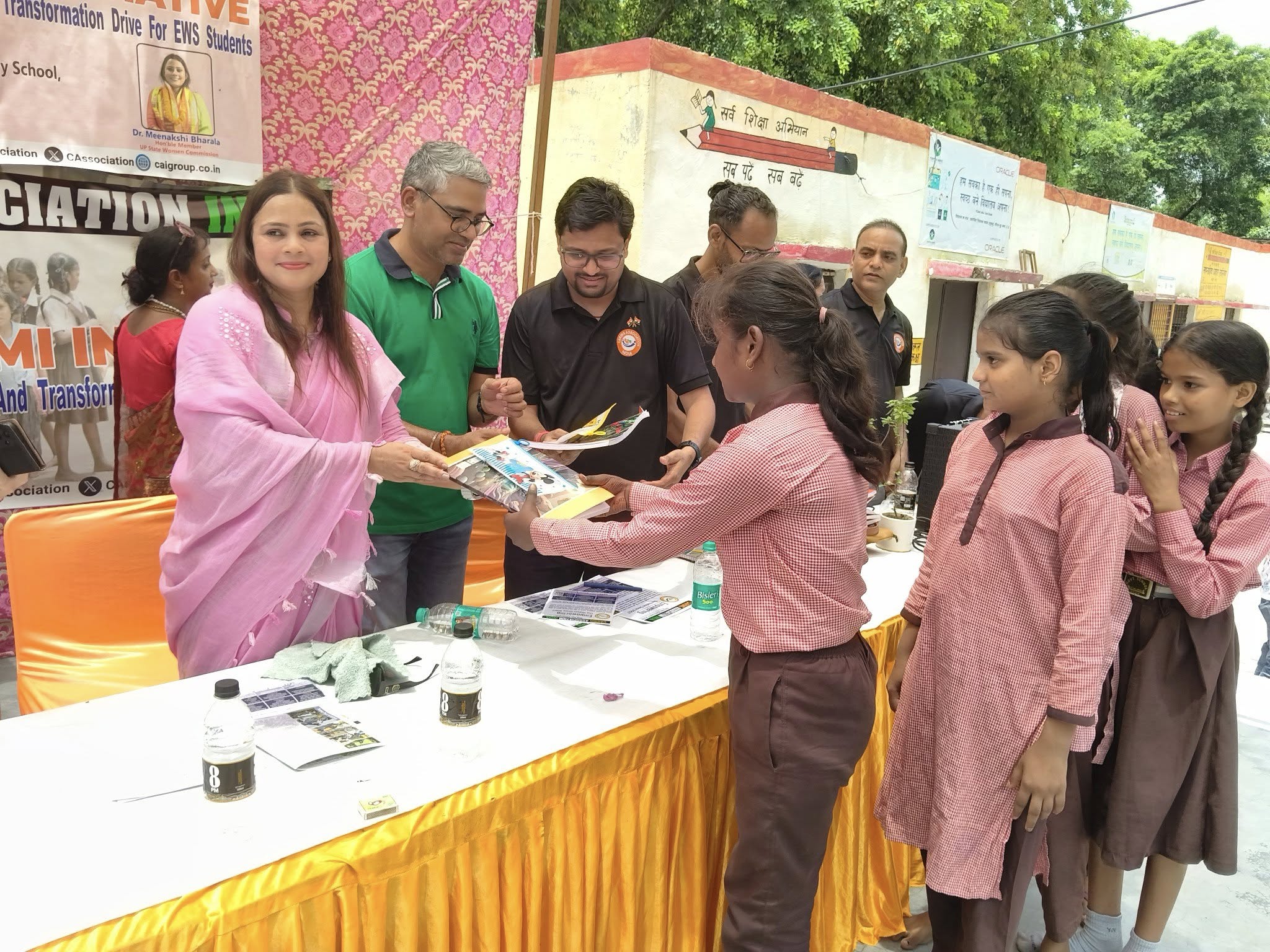 Distribution Of Education Material To EWS Students Of Govt School, Noida